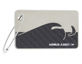 A350 XWB carbon fibre luggage tag