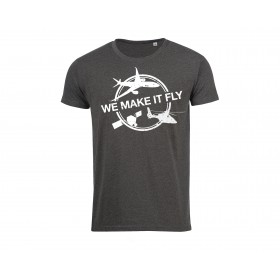 T shirt Airbus gris " We Make It Fly"