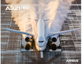Poster A321neo vue de face